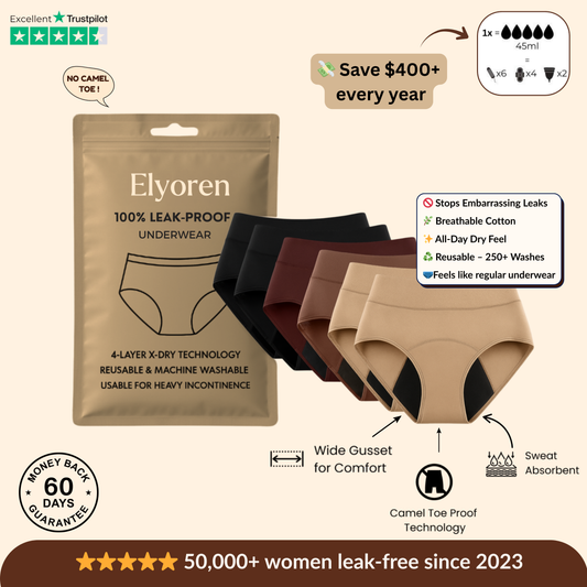 Elyoren Leak-Proof Underwear - 4-Pack